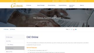 
                            9. CAC OnLine | CAC Bank