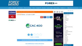 
                            6. CAC400 Review – Is www.cac400.com scam or safe forex broker?