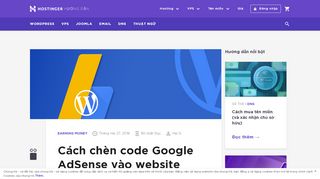 
                            12. Cách chèn code Google AdSense vào website WordPress