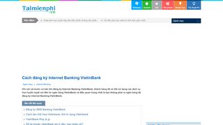 
                            13. Cách đăng ký Internet Banking VietinBank - thủ thuật - Taimienphi.vn