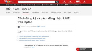 
                            6. Cách đăng ký và cách đăng nhập LINE trên laptop - Fptshop.com.vn