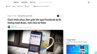 
                            10. Cách khắc phục đơn giản khi app Facebook bị lỗi không load được ...