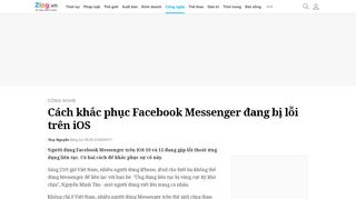 
                            12. Cách khắc phục Facebook Messenger đang bị lỗi trên iOS - Công ...