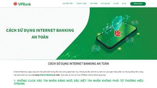 
                            8. Cách sử dụng Internet Banking an toàn - VPBank Online