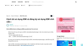 
                            2. Cách tái sử dụng IDM và đăng ký sử dụng IDM vĩnh viễn - Tinh tế