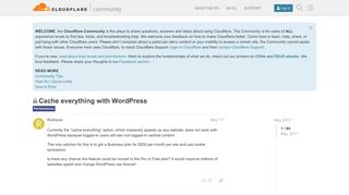 
                            4. Cache everything with WordPress - Performance - Cloudflare ...