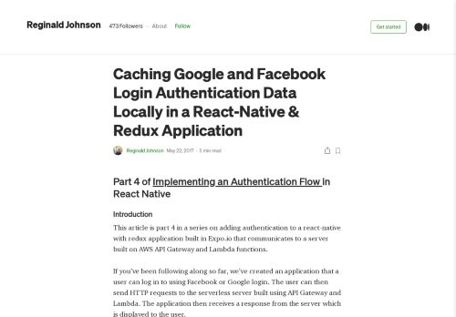 
                            11. Caching Google and Facebook Login Authentication Data Locally in ...