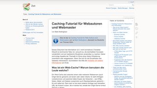 
                            3. Caching-Tutorial für Webautoren und Webmaster [2uo]
