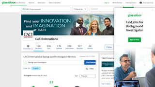 
                            12. CACI International Background Investigator Reviews | Glassdoor