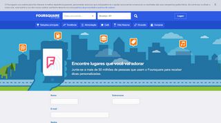 
                            4. Cadastrar-se - Foursquare