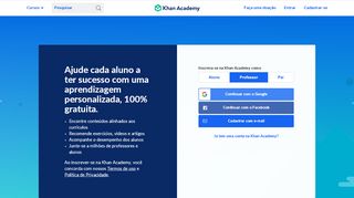 
                            1. Cadastrar-se | Khan Academy