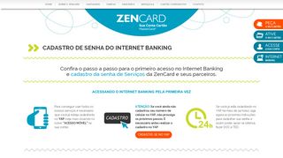 
                            3. Cadastrar Senha - ZenCard - Sua Conta Cartão