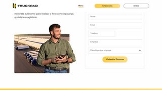 
                            3. Cadastre aqui sua empresa | TruckPad