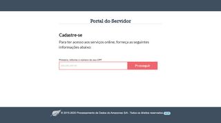 
                            7. Cadastre-se, é rápido! - Portal do Servidor: Pages