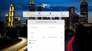
                            4. Cadastre-se na YetGo