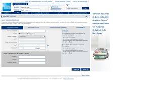 
                            5. Cadastre-se - Rede de Estabelecimentos American Express®