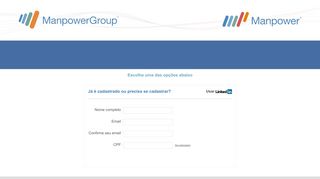 
                            2. Cadastre seu currículo - ManpowerGroup Brasil