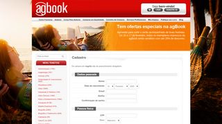 
                            4. Cadastro - agBook - O seu livro Publicado 100% gratuito e sob ...