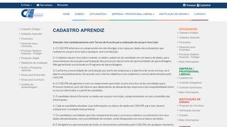 
                            12. Cadastro Aprendiz | CIEE/PR - Centro de Integração Empresa-Escola ...