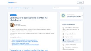 
                            9. Cadastro de Clientes – ContaAzul