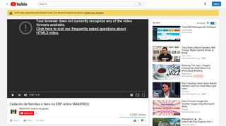 
                            7. Cadastro de famílias e itens no ERP online MAXIPROD - YouTube
