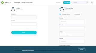 
                            1. Cadastro - DevMedia