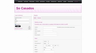 
                            3. Cadastro Grátis - Favor preencher todos os campos! | Só Casados ...