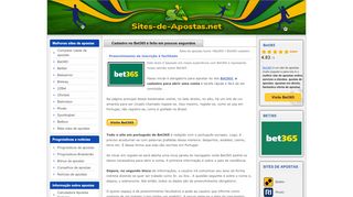 
                            8. Cadastro no Bet365 é feito em poucos segundos - Sites-de-apostas.net