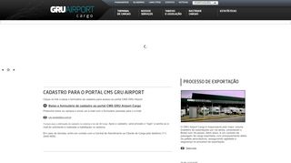 
                            8. Cadastro para o portal CMS GRU Airport Cargo - Gru Cargas