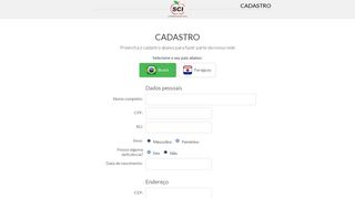 
                            1. Cadastro - SCI - Sistema de Consumo Inteligente