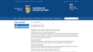 
                            10. CADASTUR | SETUR - SECRETARIA DE ESTADO DE TURISMO