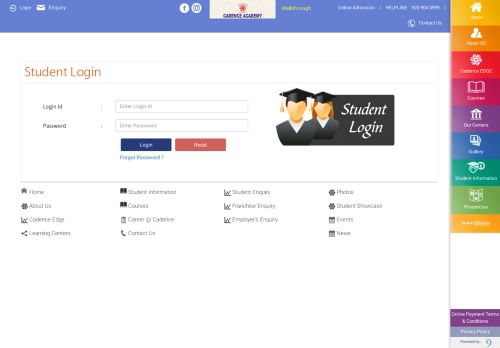 
                            7. Cadence Academy :: Student Login