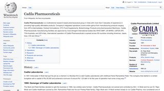 
                            5. Cadila Pharmaceuticals - Wikipedia
