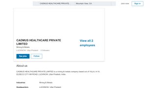 
                            11. CADMUS HEALTHCARE PRIVATE LIMITED | LinkedIn