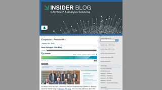 
                            9. CADWorx, CAESAR II & PV Elite: Insider Blog: Corporate - Personnel