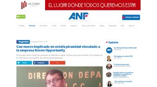 
                            12. Cae nuevo implicado en estafa piramidal vinculado a la empresa ...