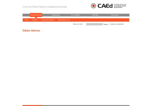 
                            6. CAEd/UFJF – Institucional » Editais Abertos