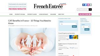 
                            7. CAF benefits in France - the 10 things you need to know - FrenchEntrée