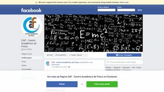 
                            9. CAF - Centro Acadêmico de Física - Publicações | Facebook
