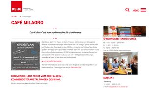 
                            3. Café Milagro - KSHG