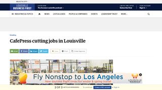 
                            7. CafePress Inc. is cutting jobs in Louisville - Louisville ...