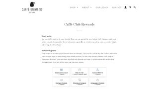 
                            5. Caffè Club Rewards – Caffè Unimatic