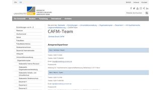 
                            2. CAFM-Team — Universität Bonn