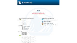 
                            12. CAI - Login - Prudential Seguros México