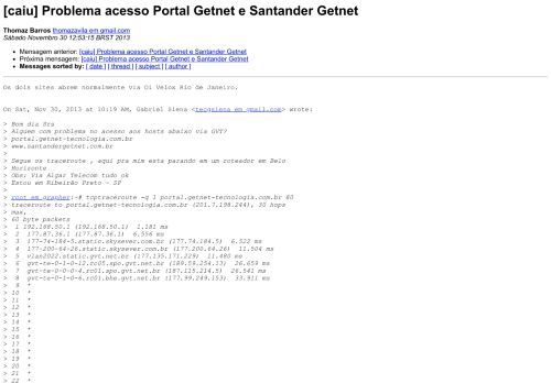 
                            12. [caiu] Problema acesso Portal Getnet e Santander Getnet - Registro.br