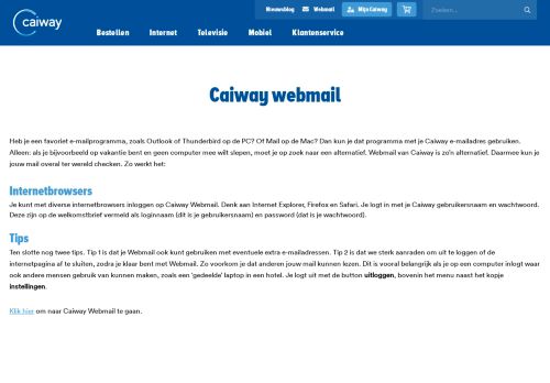 
                            2. Caiway Webmail