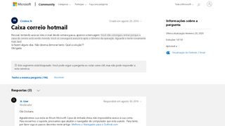 
                            3. Caixa correio hotmail - Microsoft Community