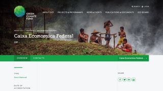 
                            11. Caixa Economica Federal (CEF) - Accredited Entity | Green Climate ...