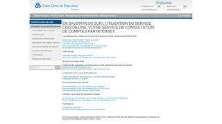 
                            8. Caixa Geral de Depósitos - En savoir plus sur CGD on line Particuliers