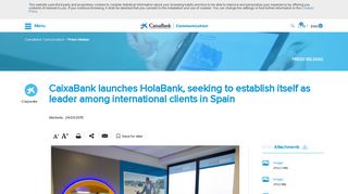 
                            12. CaixaBank launches HolaBank, seeking to establish itself as leader ...
